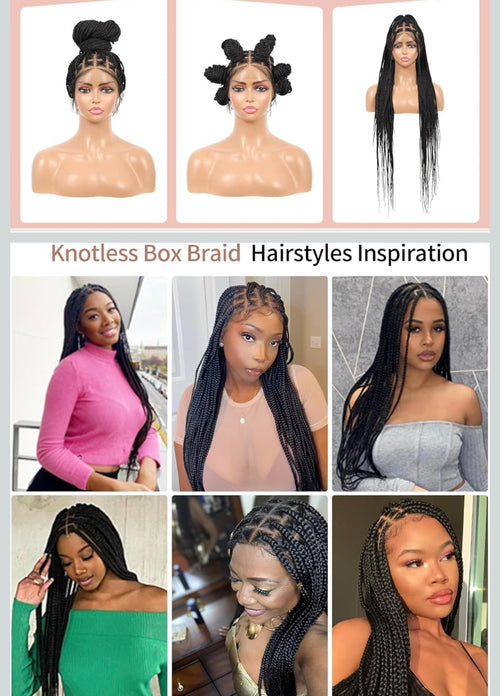 360° HD Full Lace Knotless Braided Wigs
