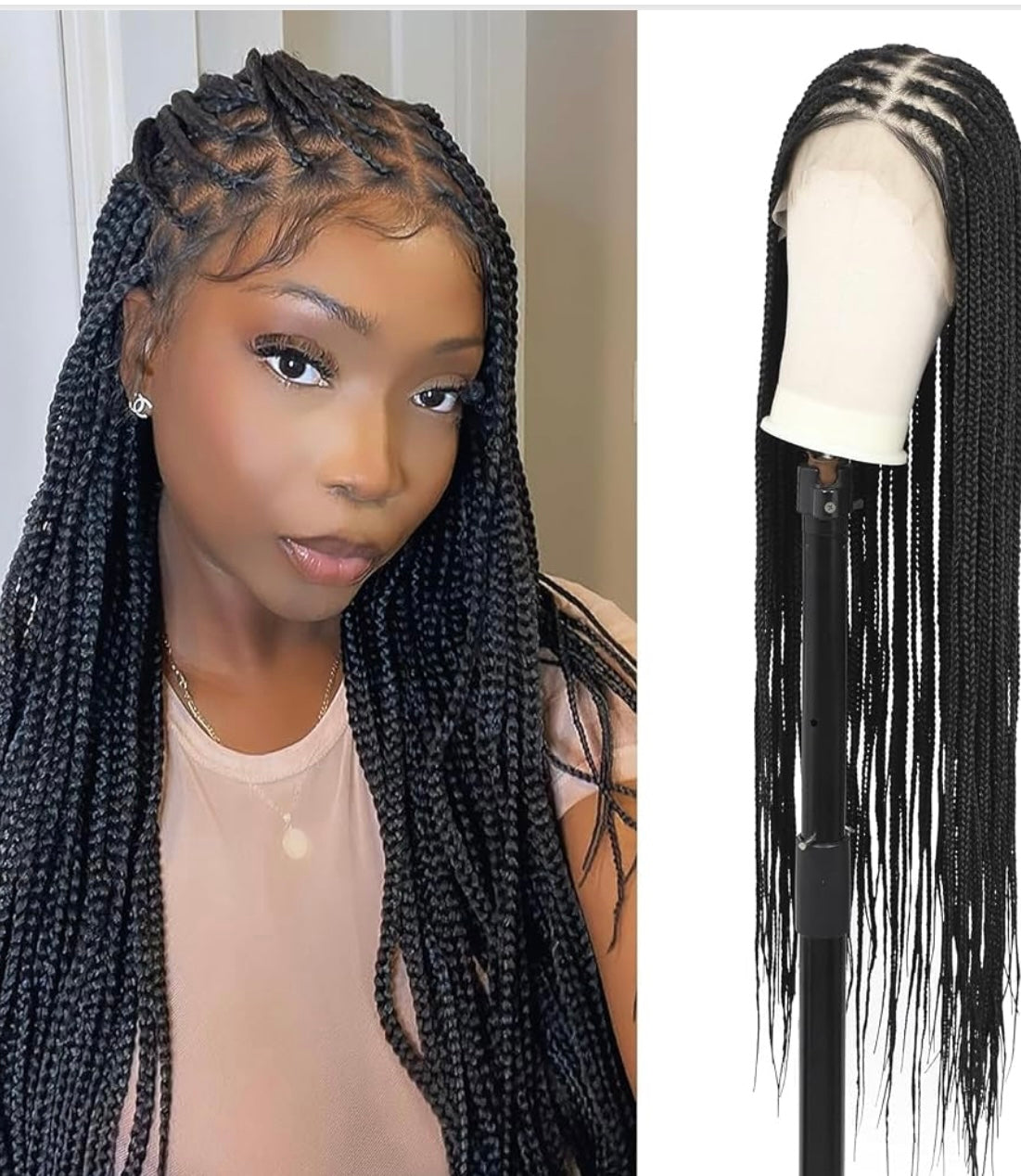 360° HD Full Lace Knotless Braided Wigs